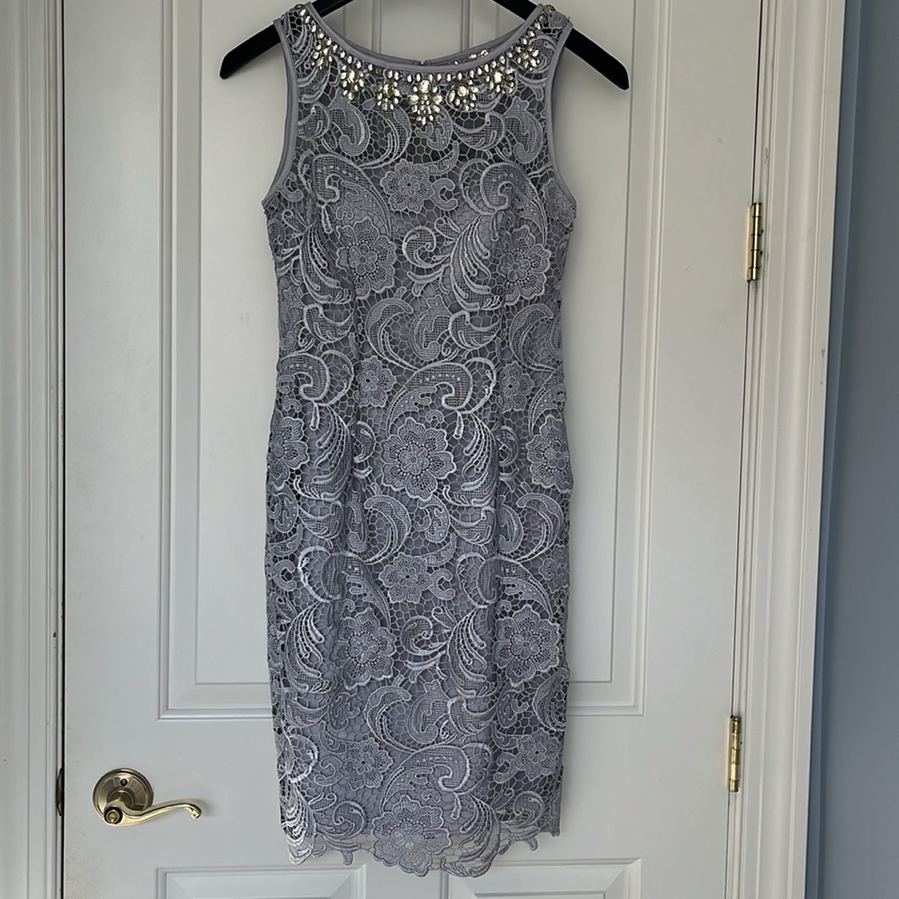 Adrianna Papell Lace Sheath Dress